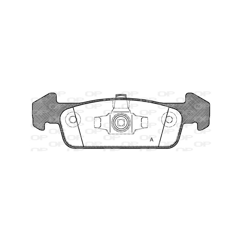 BRAKE PADS OPEN PARTS 1PCS 