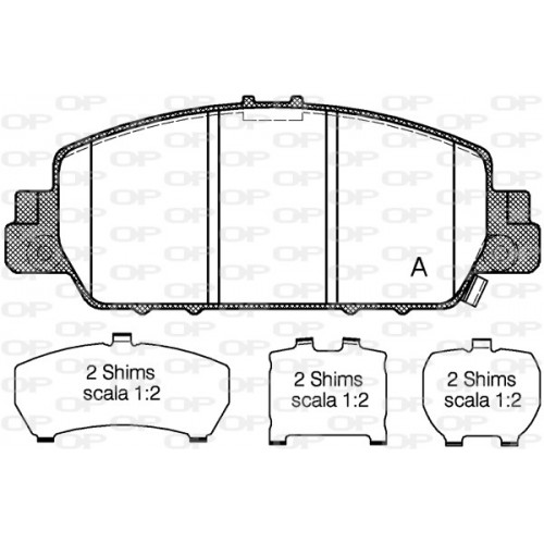 BRAKE PADS OPEN PARTS 1PCS 