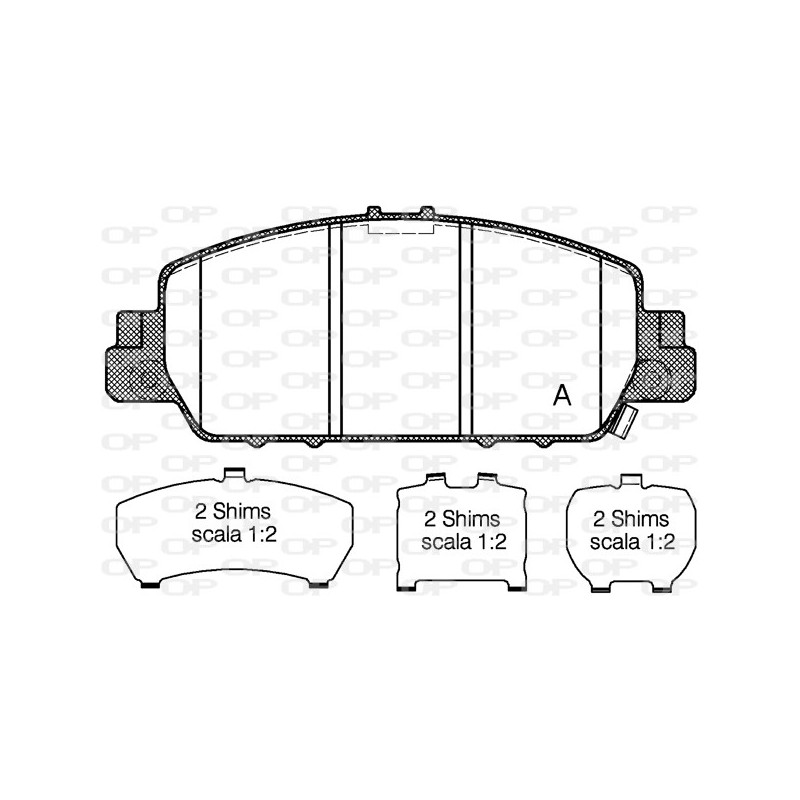 BRAKE PADS OPEN PARTS 1PCS 