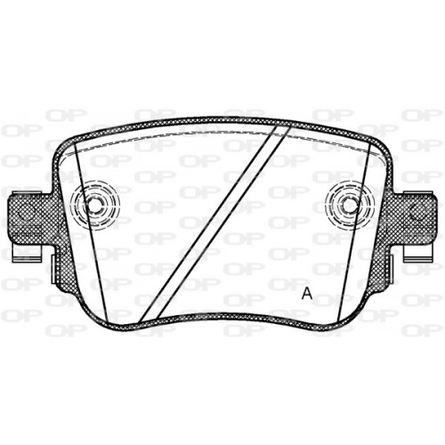 BRAKE PADS OPEN PARTS 1PCS 