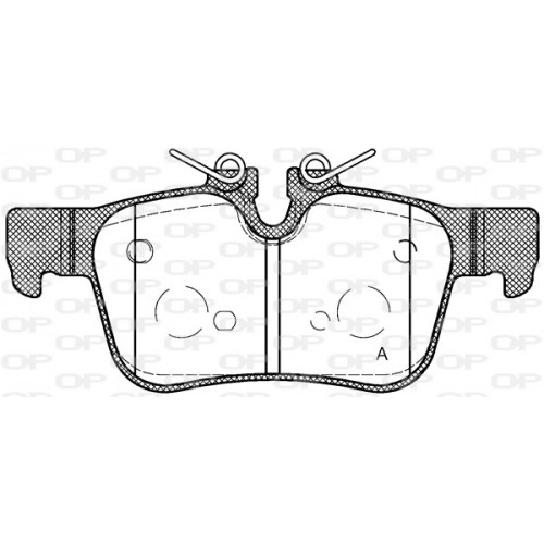 BRAKE PADS OPEN PARTS 1PCS 