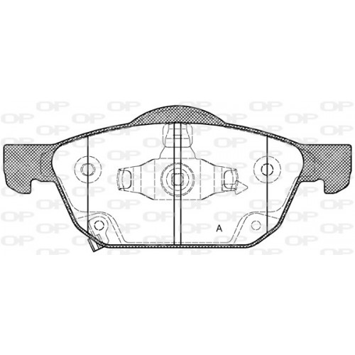 BRAKE PADS OPEN PARTS 1PCS 