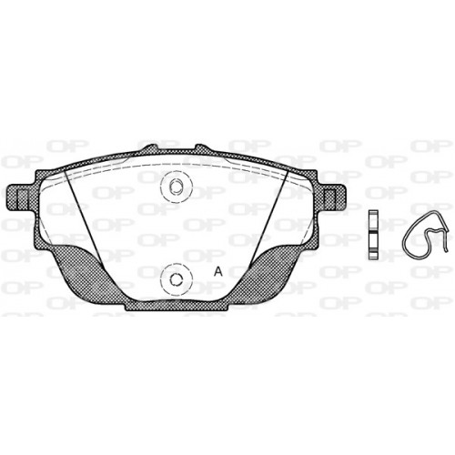 BRAKE PADS OPEN PARTS 1PCS 