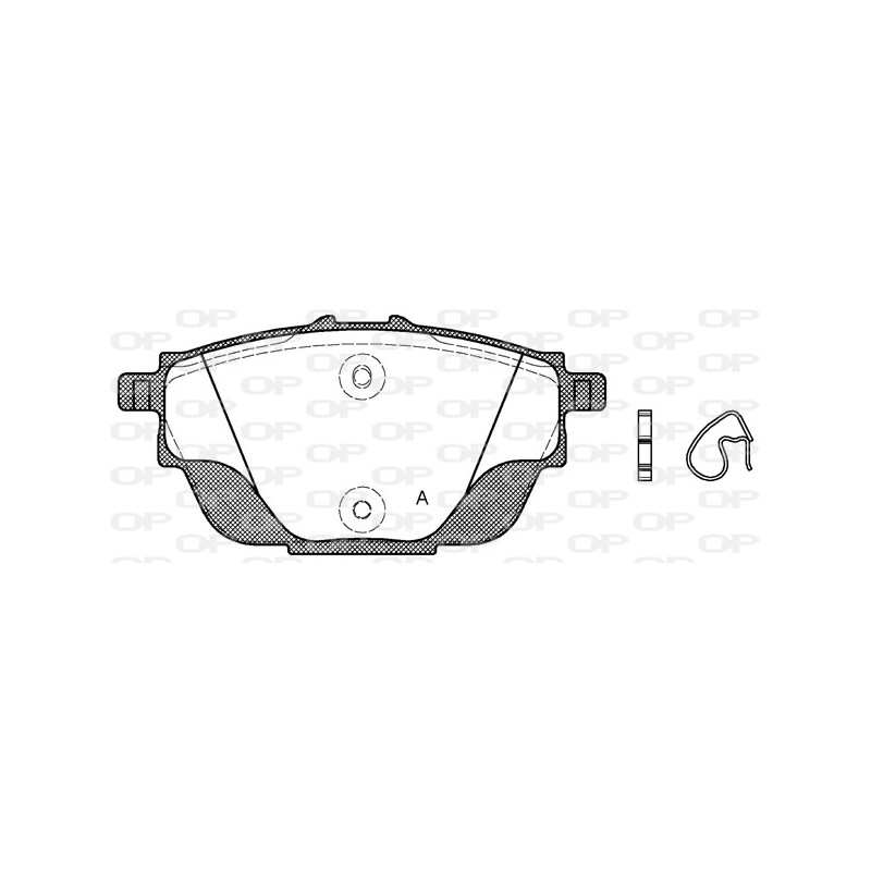 BRAKE PADS OPEN PARTS 1PCS 