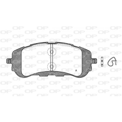 BRAKE PADS OPEN PARTS 1PCS 