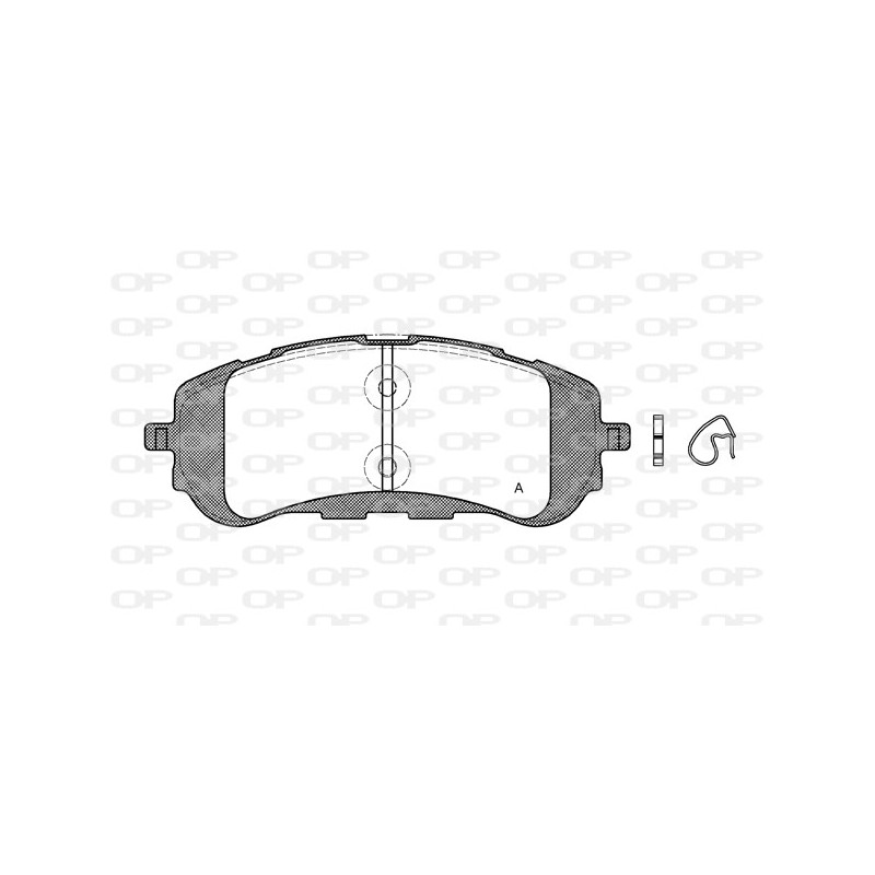 BRAKE PADS OPEN PARTS 1PCS 