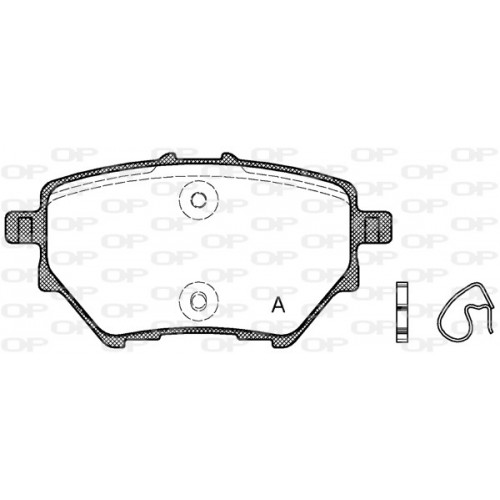 BRAKE PADS OPEN PARTS 1PCS 