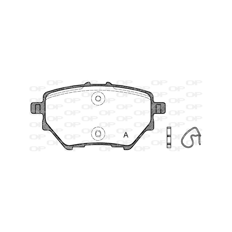 BRAKE PADS OPEN PARTS 1PCS 