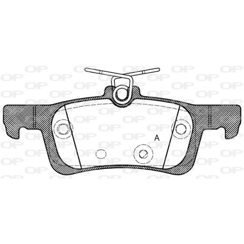 BRAKE PADS OPEN PARTS 1PCS 