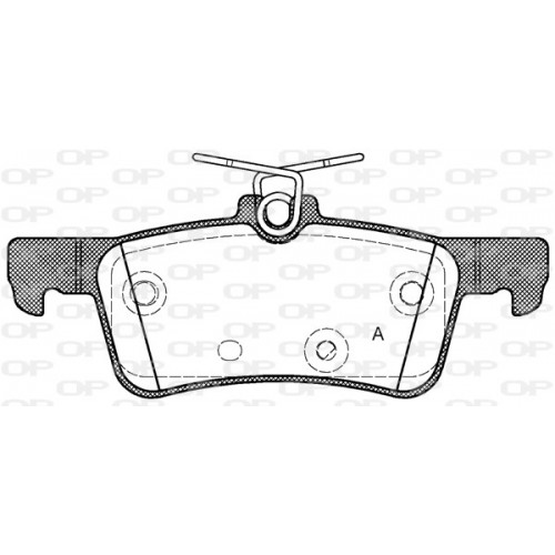 BRAKE PADS OPEN PARTS 1PCS 