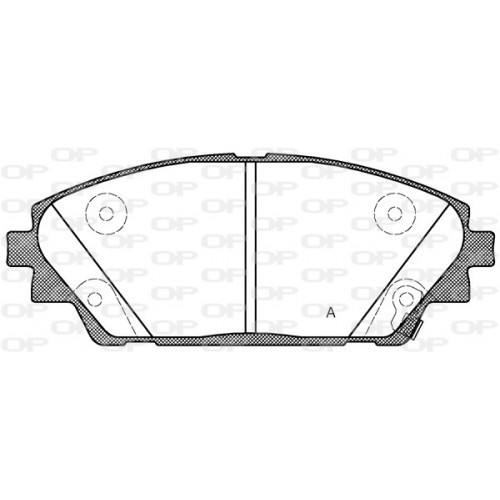 BRAKE PADS OPEN PARTS 1PCS 