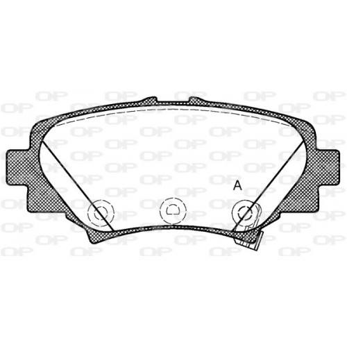 BRAKE PADS OPEN PARTS 1PCS 