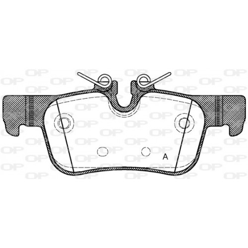 BRAKE PADS OPEN PARTS 1PCS 