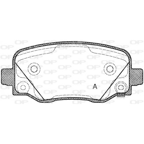 BRAKE PADS OPEN PARTS 1PCS 