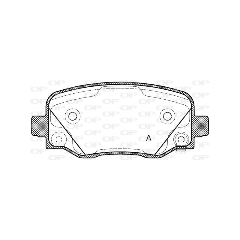 BRAKE PADS OPEN PARTS 1PCS 