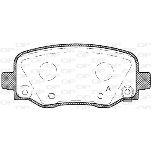 BRAKE PADS OPEN PARTS 1PCS 