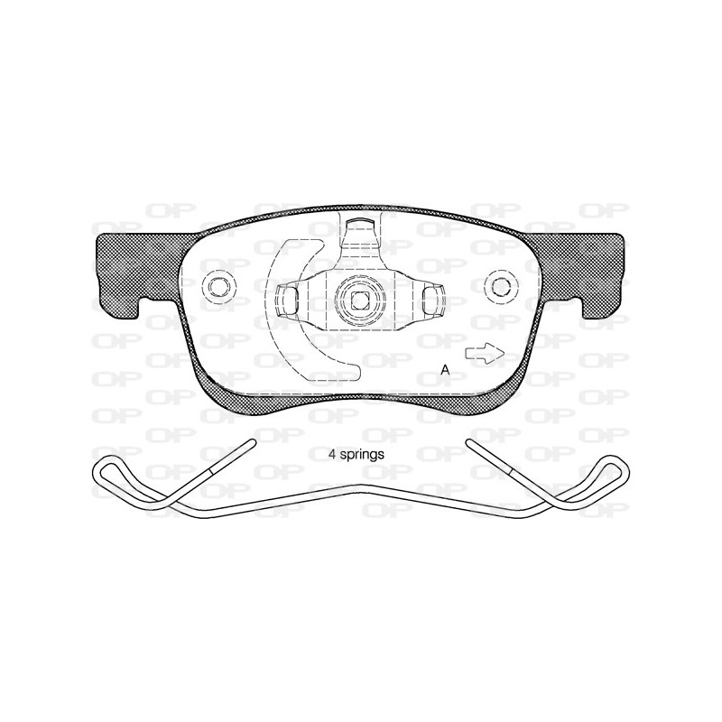 BRAKE PADS OPEN PARTS 1PCS 