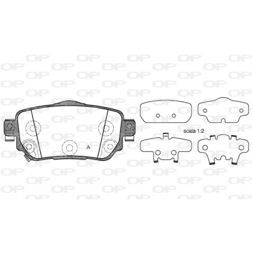 BRAKE PADS OPEN PARTS 1PCS 