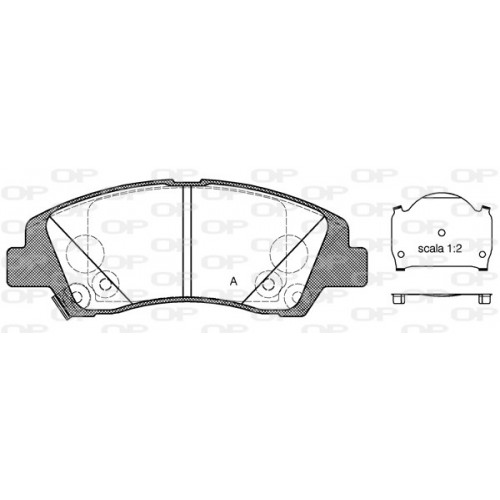 BRAKE PADS OPEN PARTS 1PCS 