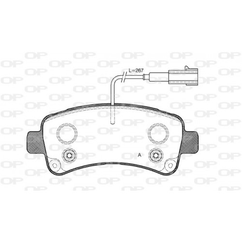 BRAKE PADS OPEN PARTS 1PCS 