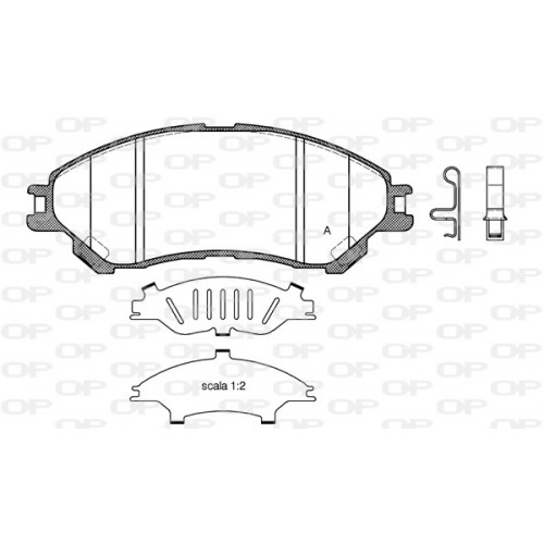 BRAKE PADS OPEN PARTS 1PCS 