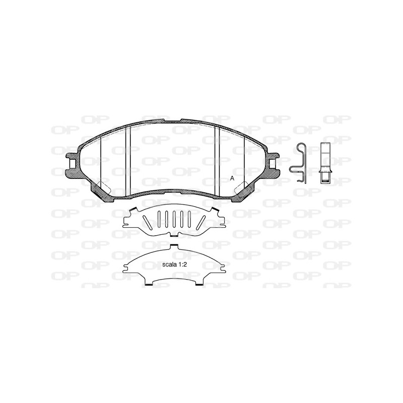 BRAKE PADS OPEN PARTS 1PCS 