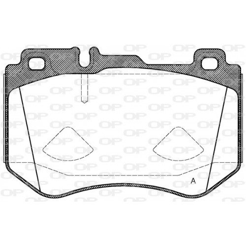 BRAKE PADS OPEN PARTS 1PCS 