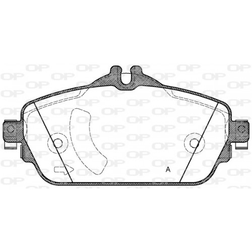 BRAKE PADS OPEN PARTS 1PCS 