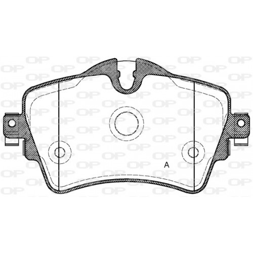 BRAKE PADS OPEN PARTS 1PCS 