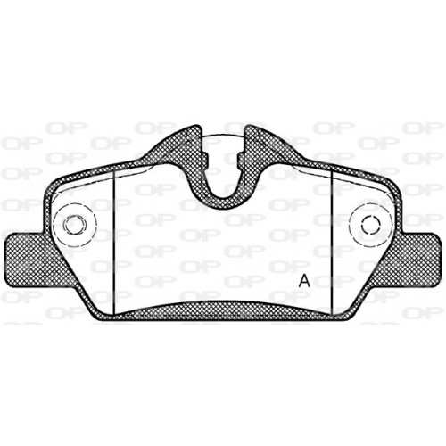 BRAKE PADS OPEN PARTS 1PCS 