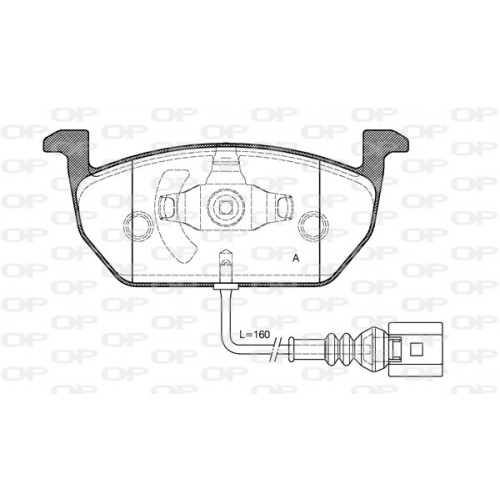 BRAKE PADS OPEN PARTS 1PCS 