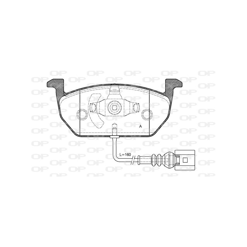 BRAKE PADS OPEN PARTS 1PCS 