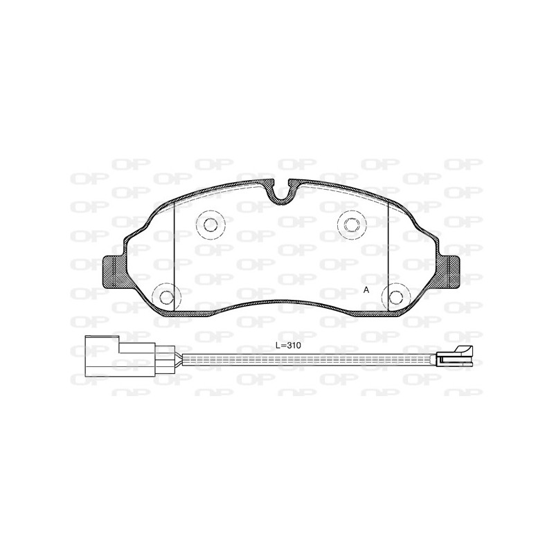 BRAKE PADS OPEN PARTS 1PCS 