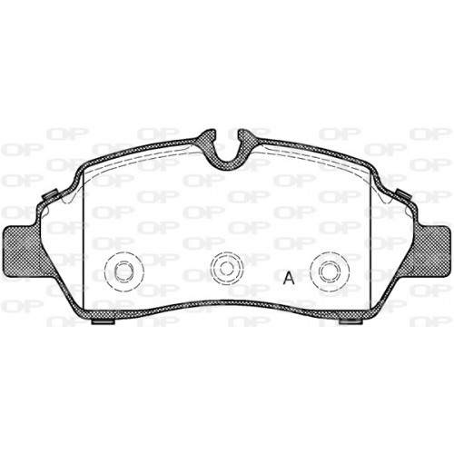 BRAKE PADS OPEN PARTS 1PCS 