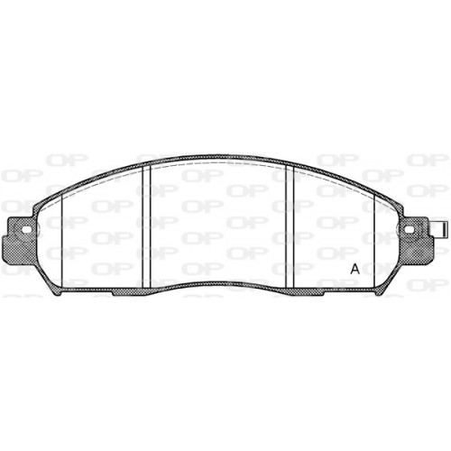 BRAKE PADS OPEN PARTS 1PCS 