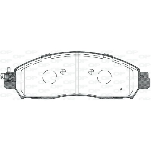 OP BRAKE PADS 1 PC 
