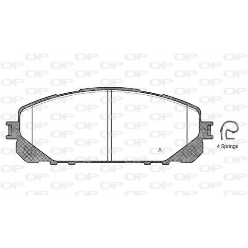 BRAKE PADS OPEN PARTS 1PCS 