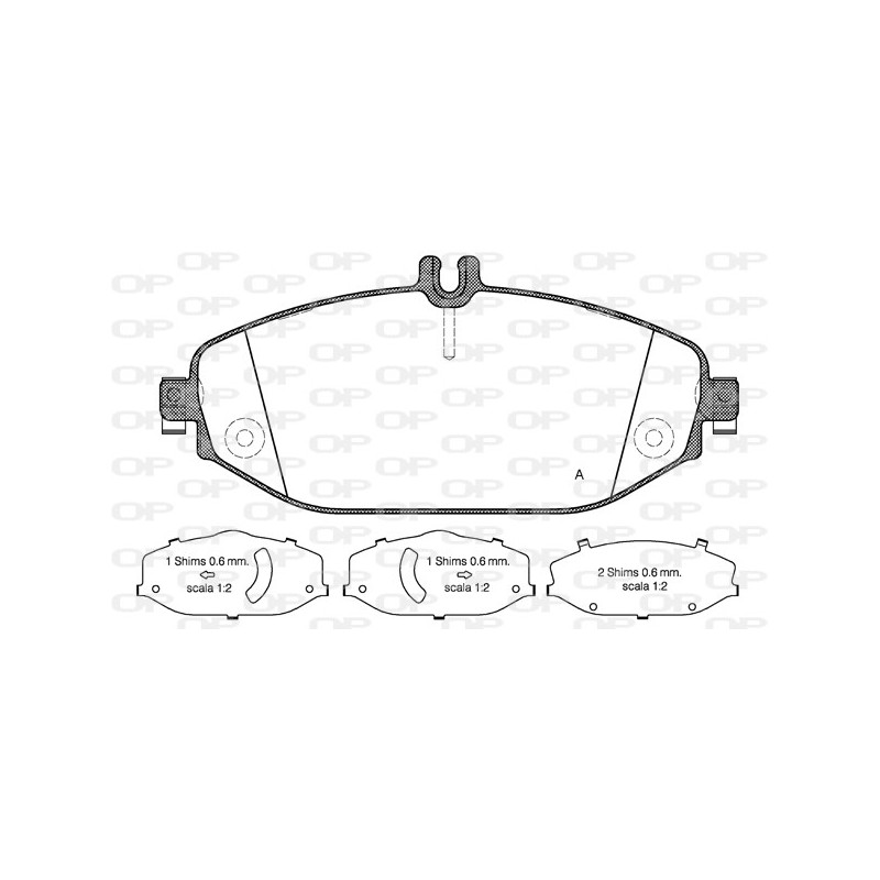 BRAKE PADS OPEN PARTS 1PCS 