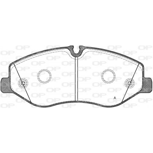 BRAKE PADS OPEN PARTS 1PCS 