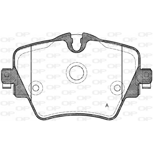 BRAKE PADS OPEN PARTS 1PCS 