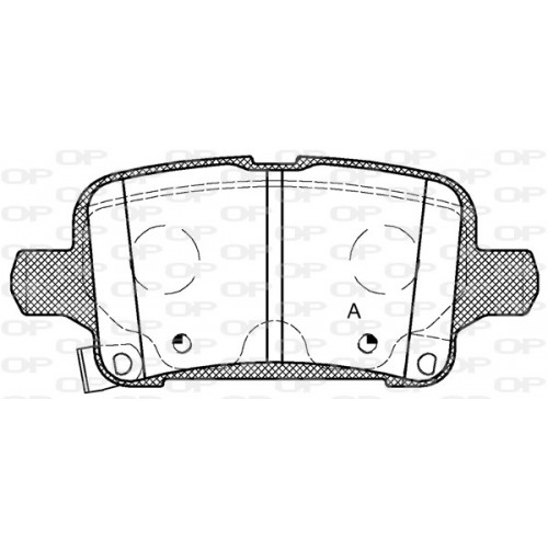 BRAKE PADS OPEN PARTS 1PCS 