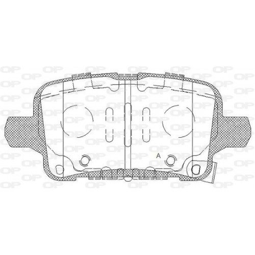 OP BRAKE PADS 1 PC 