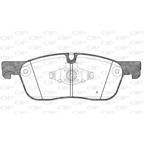 BRAKE PADS OPEN PARTS 1PCS 