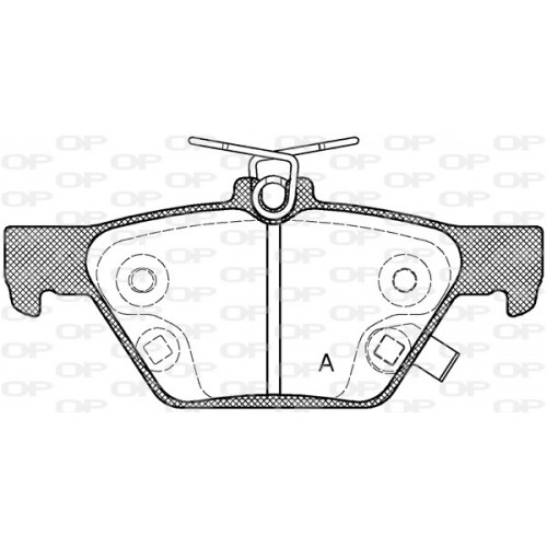 BRAKE PADS OPEN PARTS 1PCS 