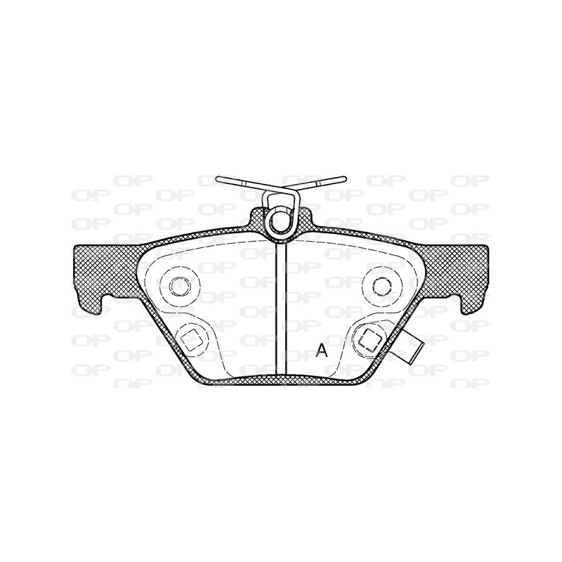 BRAKE PADS OPEN PARTS 1PCS 