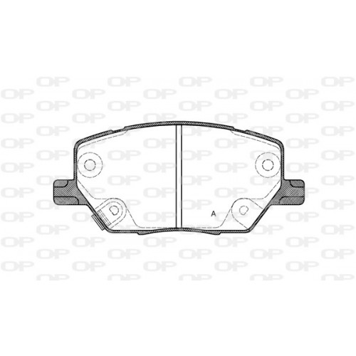 BRAKE PADS OPEN PARTS 1PCS 