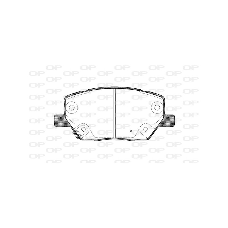 BRAKE PADS OPEN PARTS 1PCS 