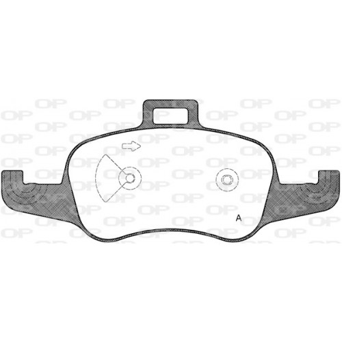 BRAKE PADS OPEN PARTS 1PCS 