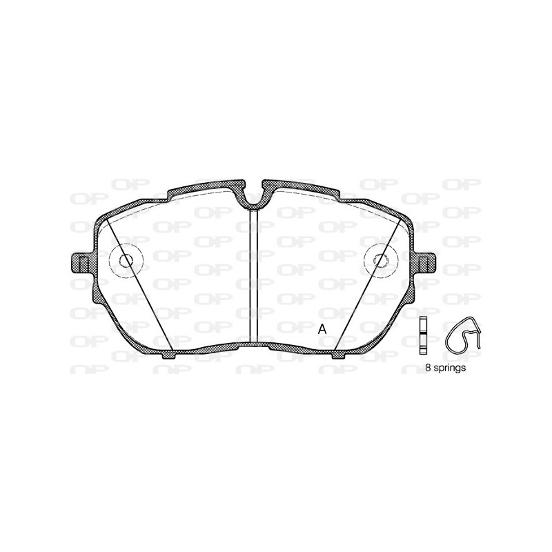 BRAKE PADS OPEN PARTS 1PCS 