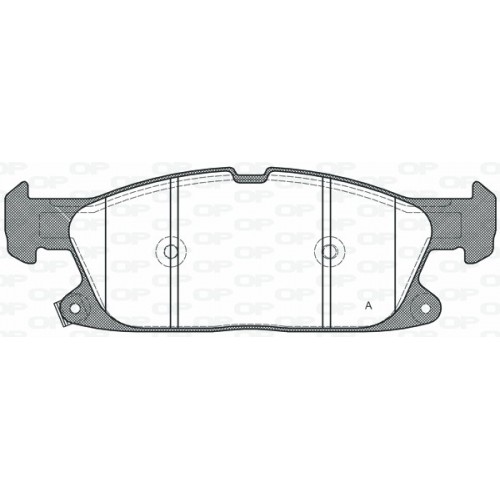 BRAKE PADS OPEN PARTS 1PCS 